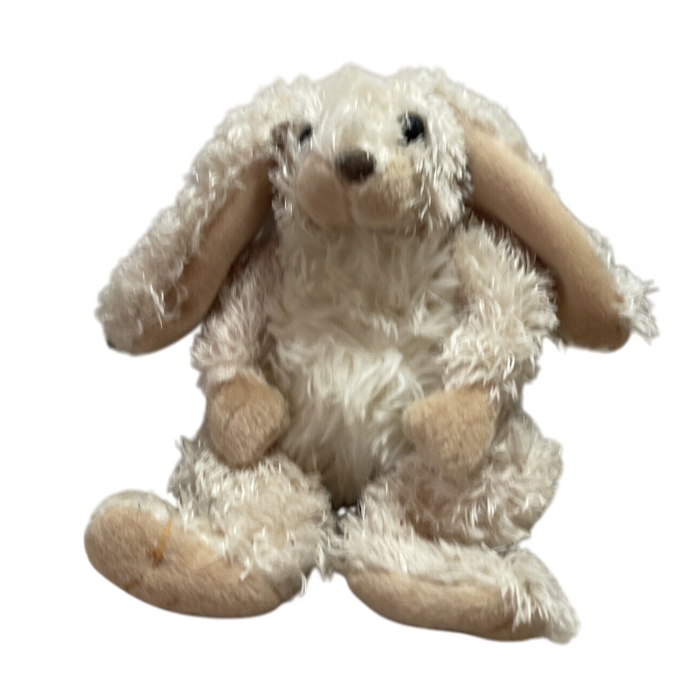 fiesta plush‎ stuffed rabbit small tan Bean Bag Bunnies